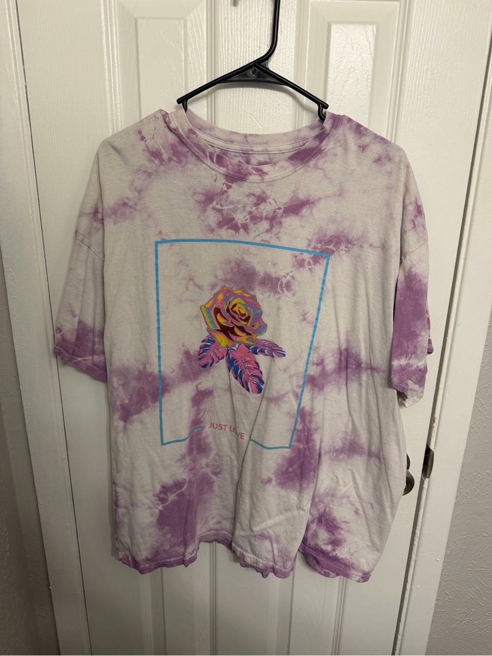 Rue21 Lavender Tie-Dye Tee with Black Logo